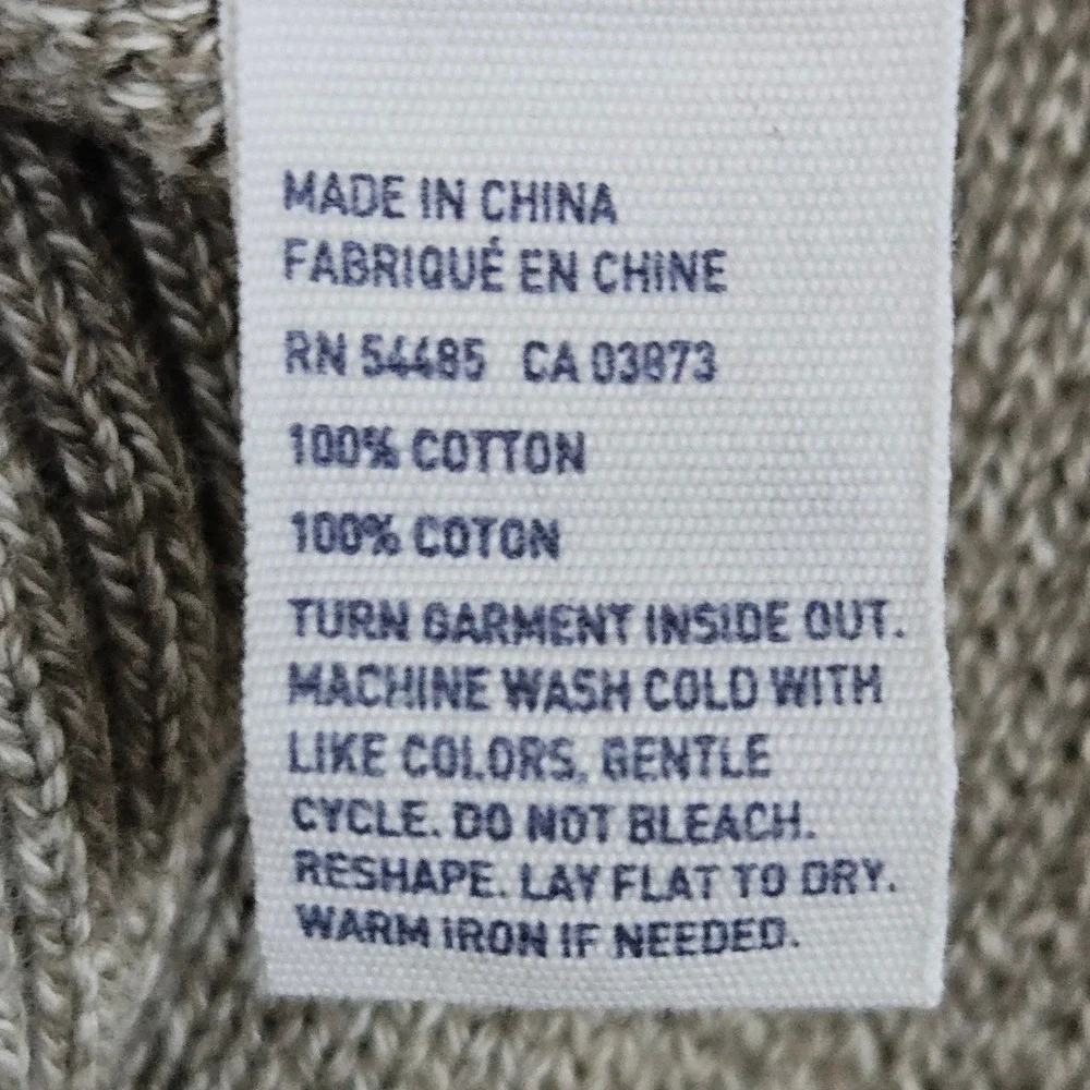 American Eagle Outfitters Men's Beige‎ Sweater Size M Athletic Fit Zip/Button